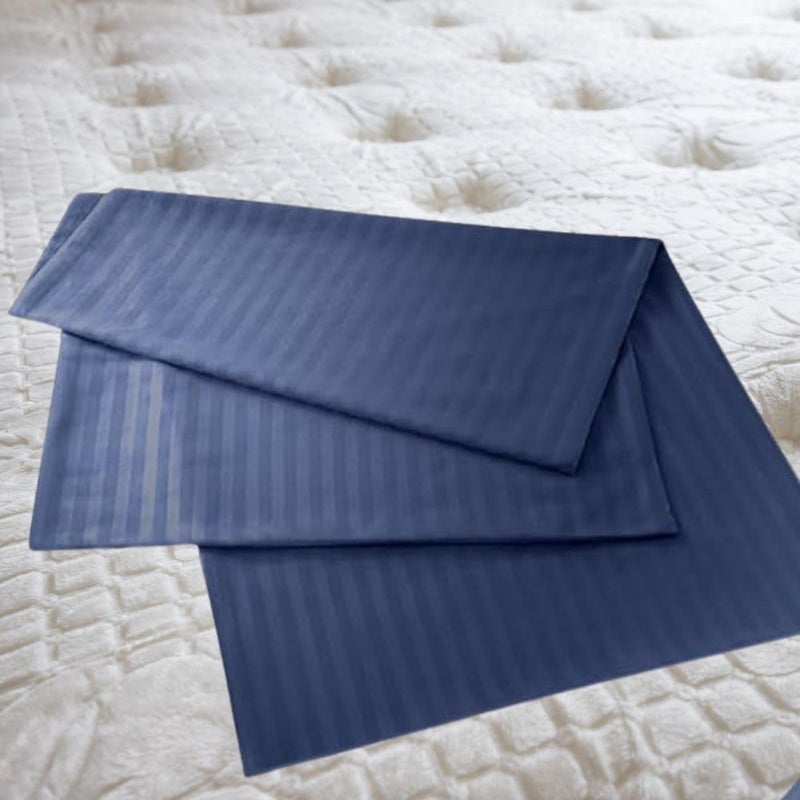 Bedding Zone Standard Pillowcase Set - Navy - Image 4